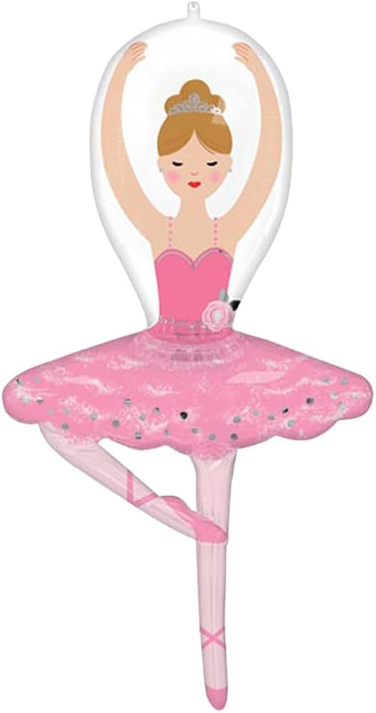Ballerina Girl 43\u201d Foil Party Balloon | Amazon (US)