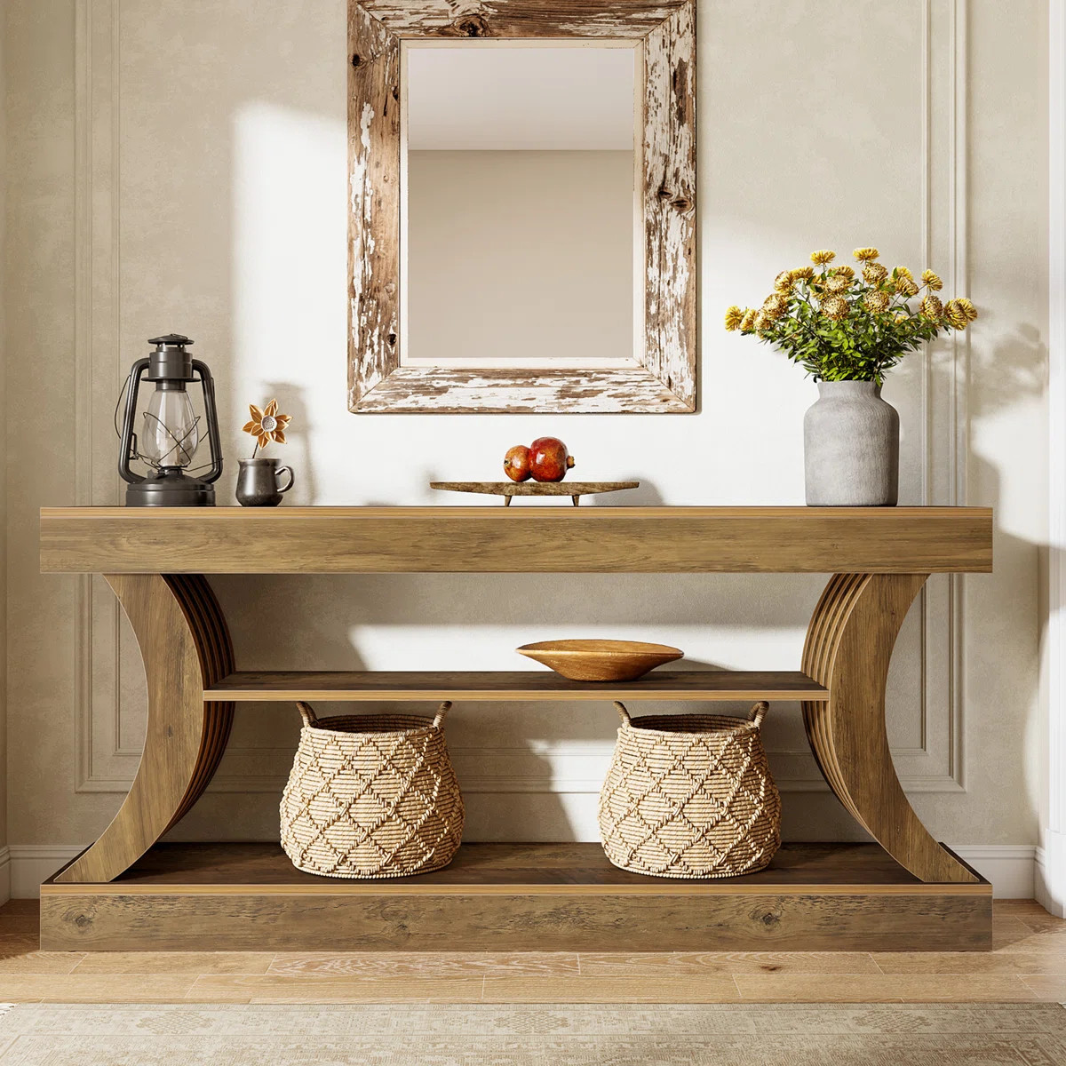 70.9" Long Farmhouse Console Table For Entryway | Wayfair North America