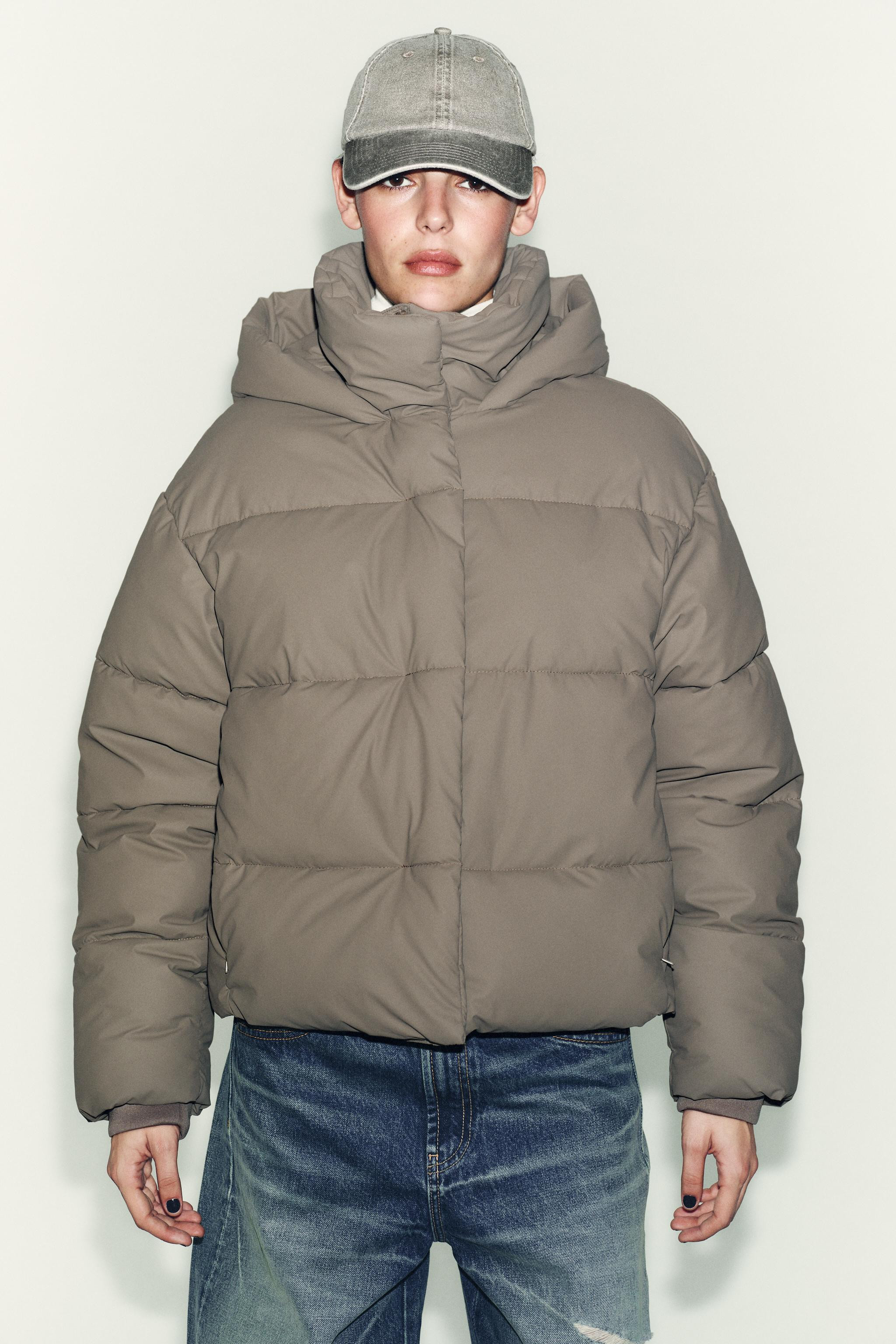 SHORT RUBBERISED WINDPROOF PUFFER JACKET | Zara UK