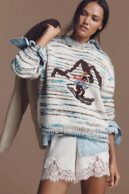 Mandinga Hand-Embroidered Ski Sweater | Anthropologie (US)