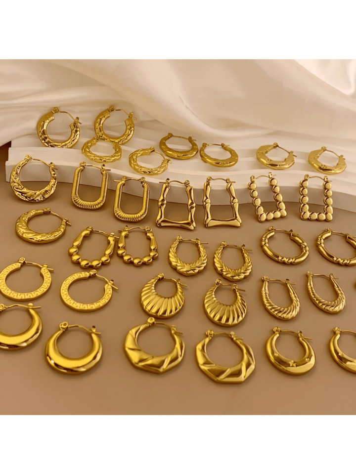 20 Lucky Gift Boxes, Earrings, Stud Earrings, Stainless Steel In Various Styles And Sets, A Random Gift, A Birthday, A Little Surprise Gift! Random Shipment, Factory Direct | SHEIN