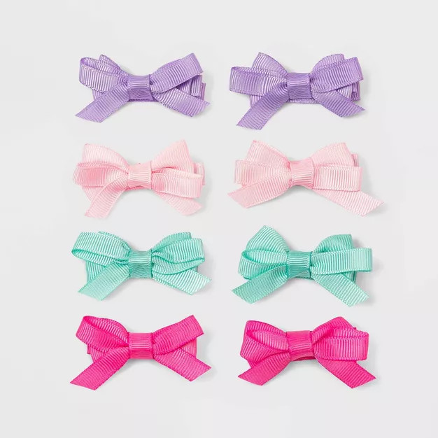 Toddler Girls' 8pk Bow Snap Clips - Cat & Jack™ | Target