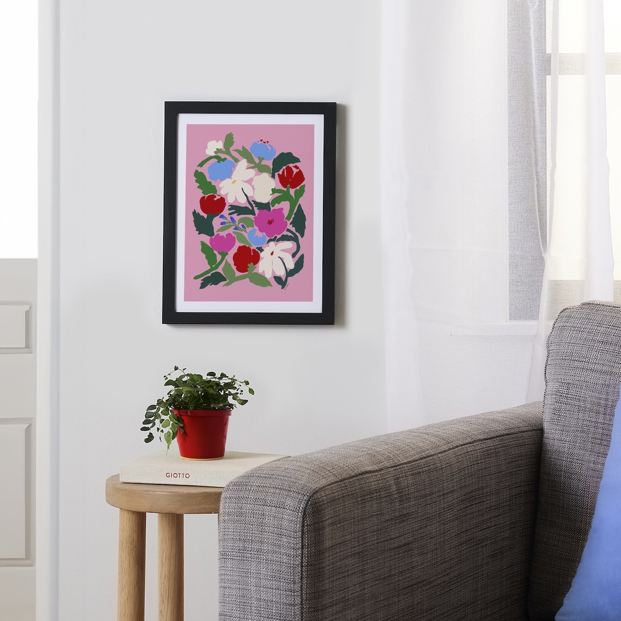 Brushed Floral Framed Poster by Megan Galante | Society6 | Society6