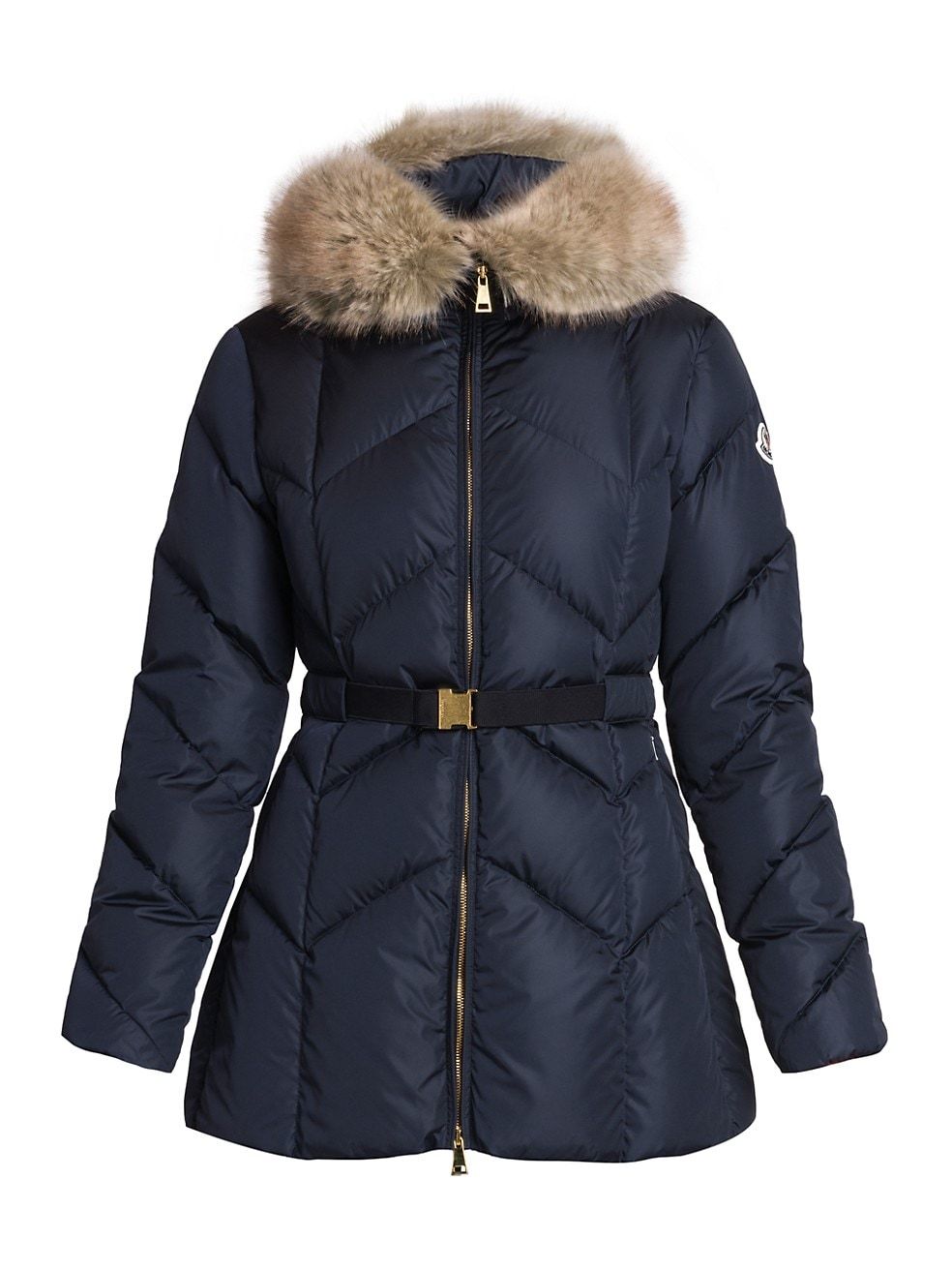 Moncler Genin Down Faux Fur-Trim Jacket | Saks Fifth Avenue