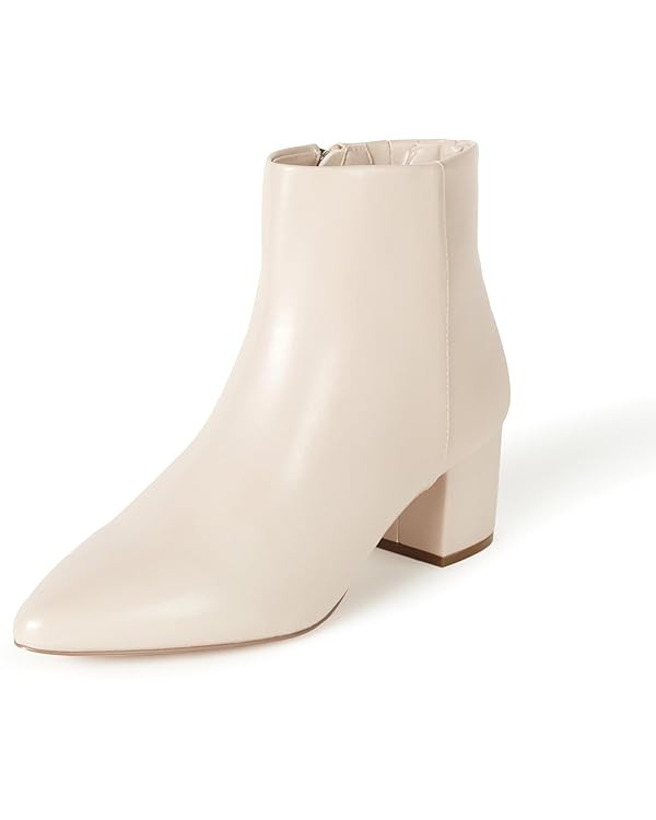 The Drop Women's Jessi Side-Zip Block Heel Ankle Boot | Amazon (US)