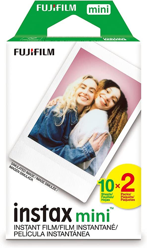 Fujifilm Instax Mini Instant Film Twin Pack (White), 20 photos | Amazon (US)