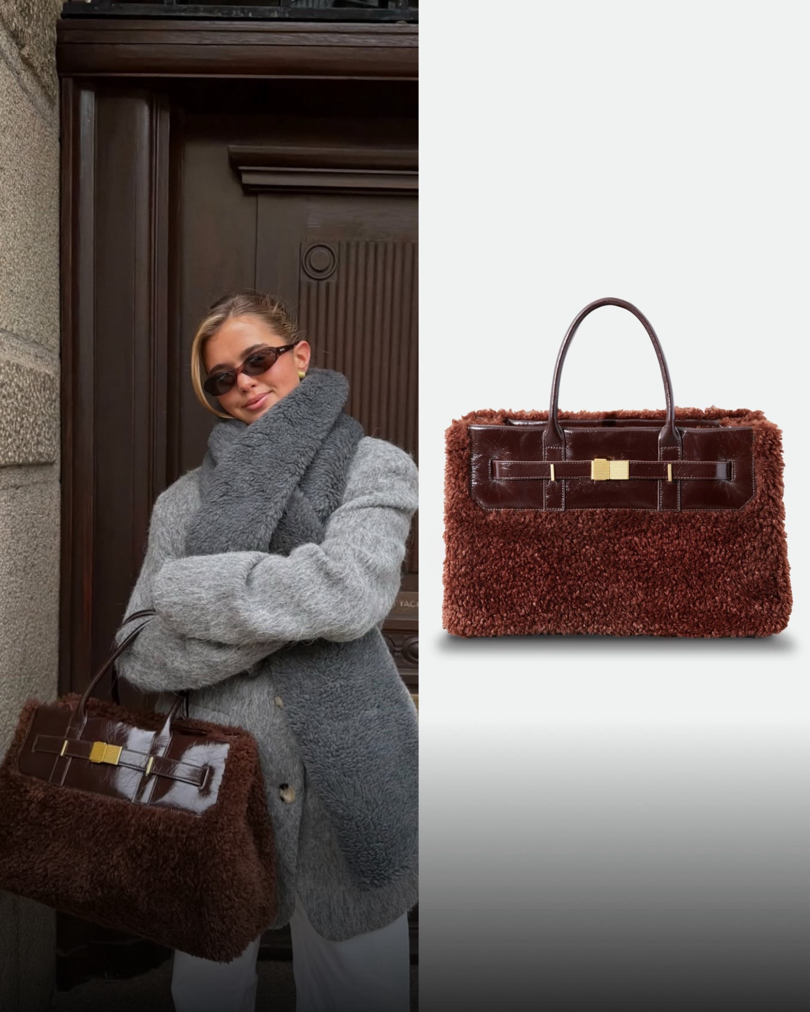 This chocolate brown sherpa tote bag is the perfect fall accessory — cozy, textured, and effortlessly chic. The rich cocoa shade elevates any autumn outfit, making it a must-have tote for the season. 🍂👜

#LTKootd #LTKGiftGuide #LTKHoliday