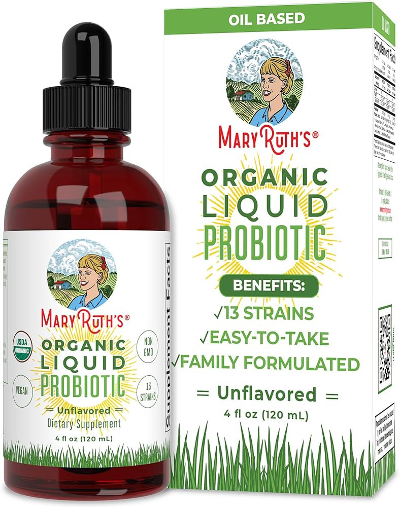 MaryRuth Organics USDA Organic Liquid Probiotic, Digestive Health, Gut Health, Probiotics for Wom... | Amazon (US)