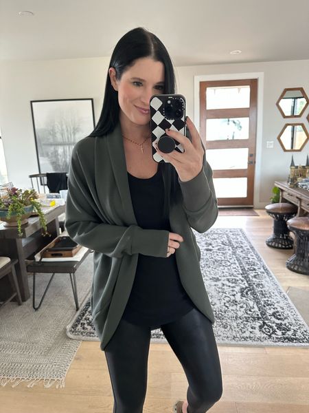 Use code DTKxSPANX for 10% off your entire order.

This AirEssentials cardigan sold out once before and they just restocked it along with the black. I’m wearing the XS/S.

My faux leather leggings are also 10% off with code DTKxSPANX. I’m wearing the small.

I linked my black layering tank. It’s only $19 but size up. I’m in the large.

Travel outfit, Spanx sale

#LTKsalealert #LTKstyletip #LTKtravel