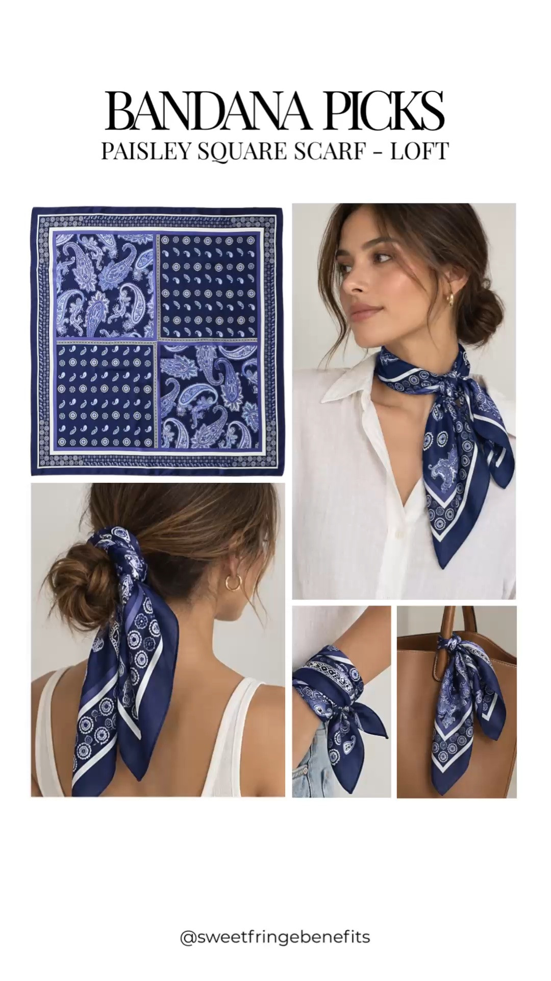 I really do think a little bandana can change the whole feel of an outfit. I’d wear this one around my neck, in my hair, or tied onto a bag when I want a little something extra.

#LTKOver40 #LTKWorkwear #LTKTravel