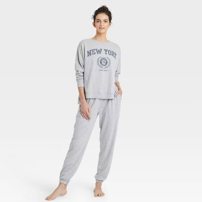 Women's French Terry Lounge Sweatshirt - Colsie™ Gray | Target
