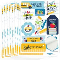 Back To School - First Day Of Classroom Party Favor Sticker Set 12 Sheets 120 Stickers | Etsy (US)