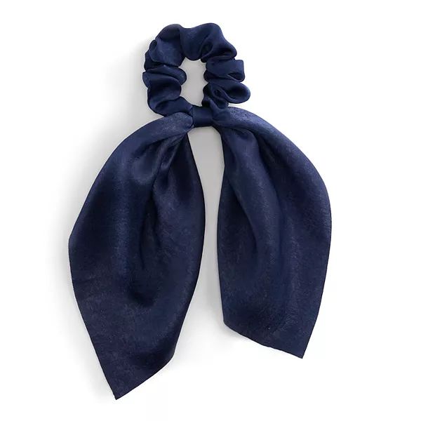 Draped Satin Bow Scrunchie | Kohl's