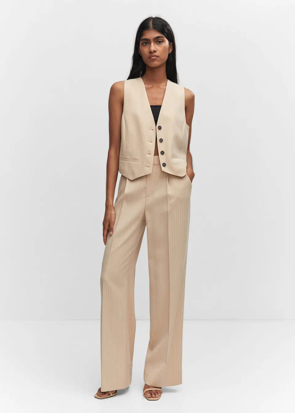 Strapped patent finish sandals -  Women | Mango USA | MANGO (US)