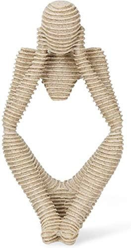 Amazon.com: Mubeey Abstract Sculpture Statue Thinker Sandstone Resin for Hotel Home Desktop Books... | Amazon (US)