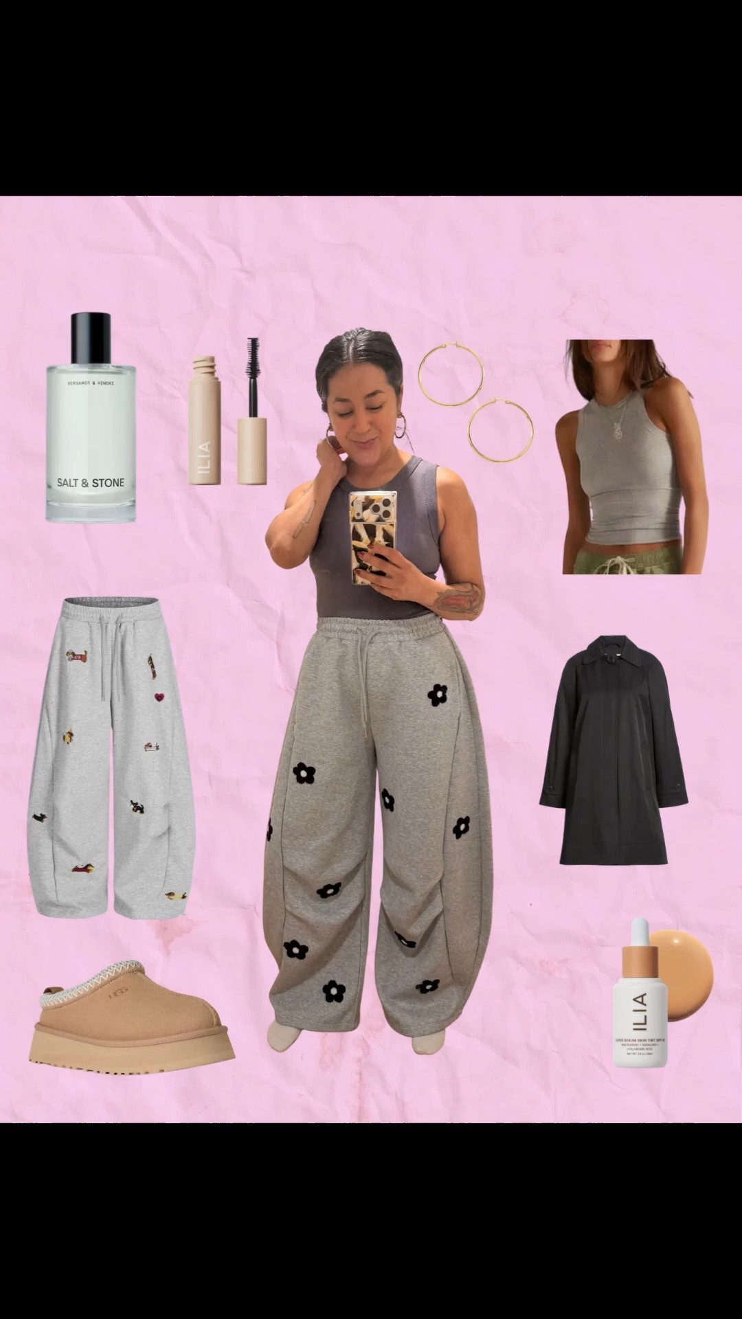 Sunday morning Pilates doesn’t always have to be about a matching set! I loveeee this style of sweats from Aelfric Eden. The bungee cord on the bottom is great for workout classes! I’m 4’11” and the xS is the perfect length. This sand and stone scent is also my current scent calling card! It has a surprisingly long linger without being overwhelming, and I love to combine it with their body oil and deodorant. 

#LTKActive #LTKPetite #LTKmomlife