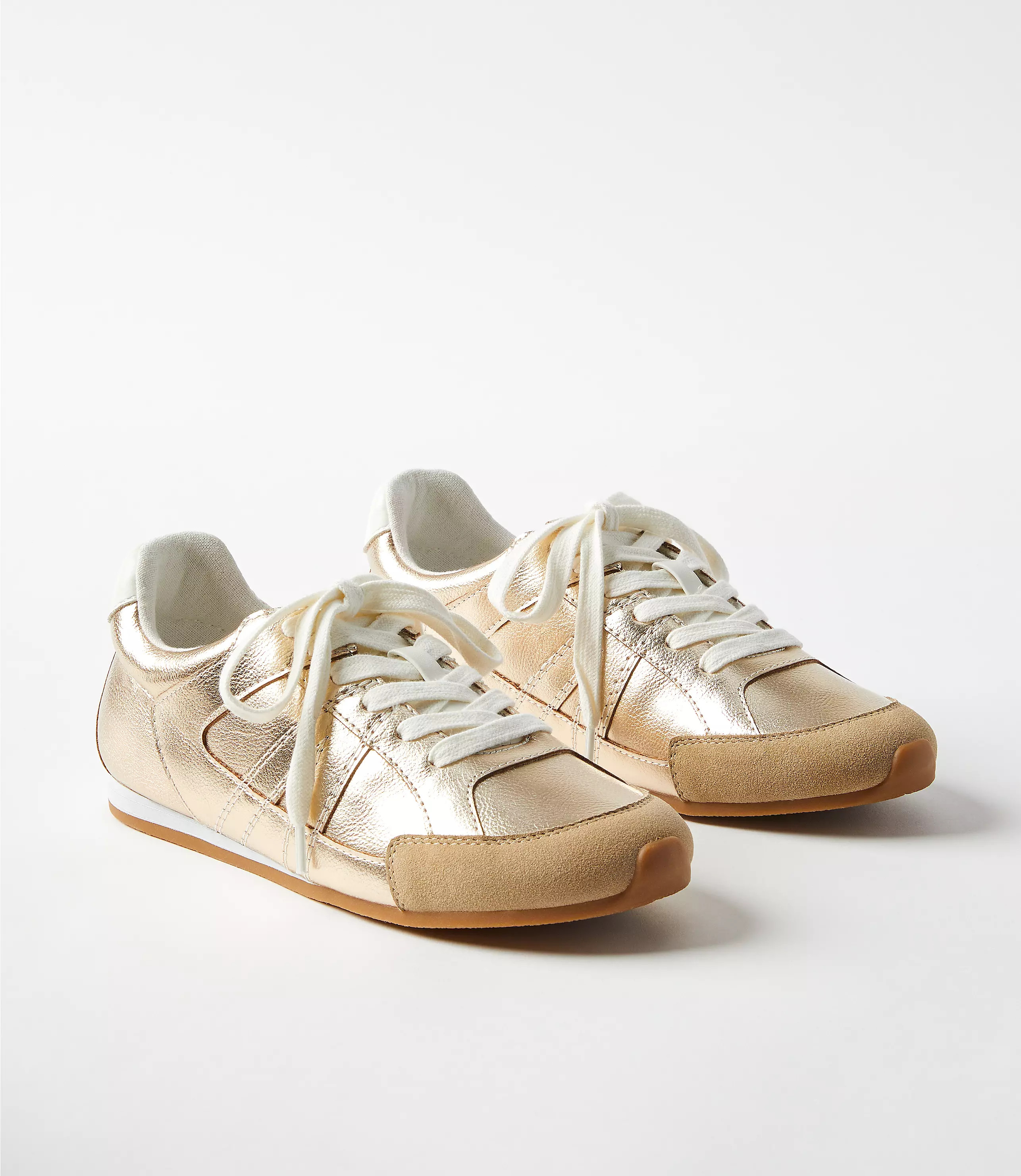 Metallic Low Profile Sneakers | LOFT