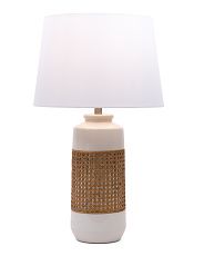 Ceramic And Rattan Table Lamp | Home | T.J.Maxx | TJ Maxx