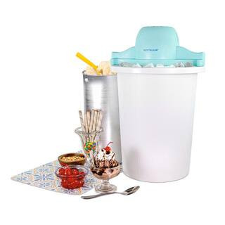 6 Qt. Blue Parlor Electric Ice Cream Maker | The Home Depot