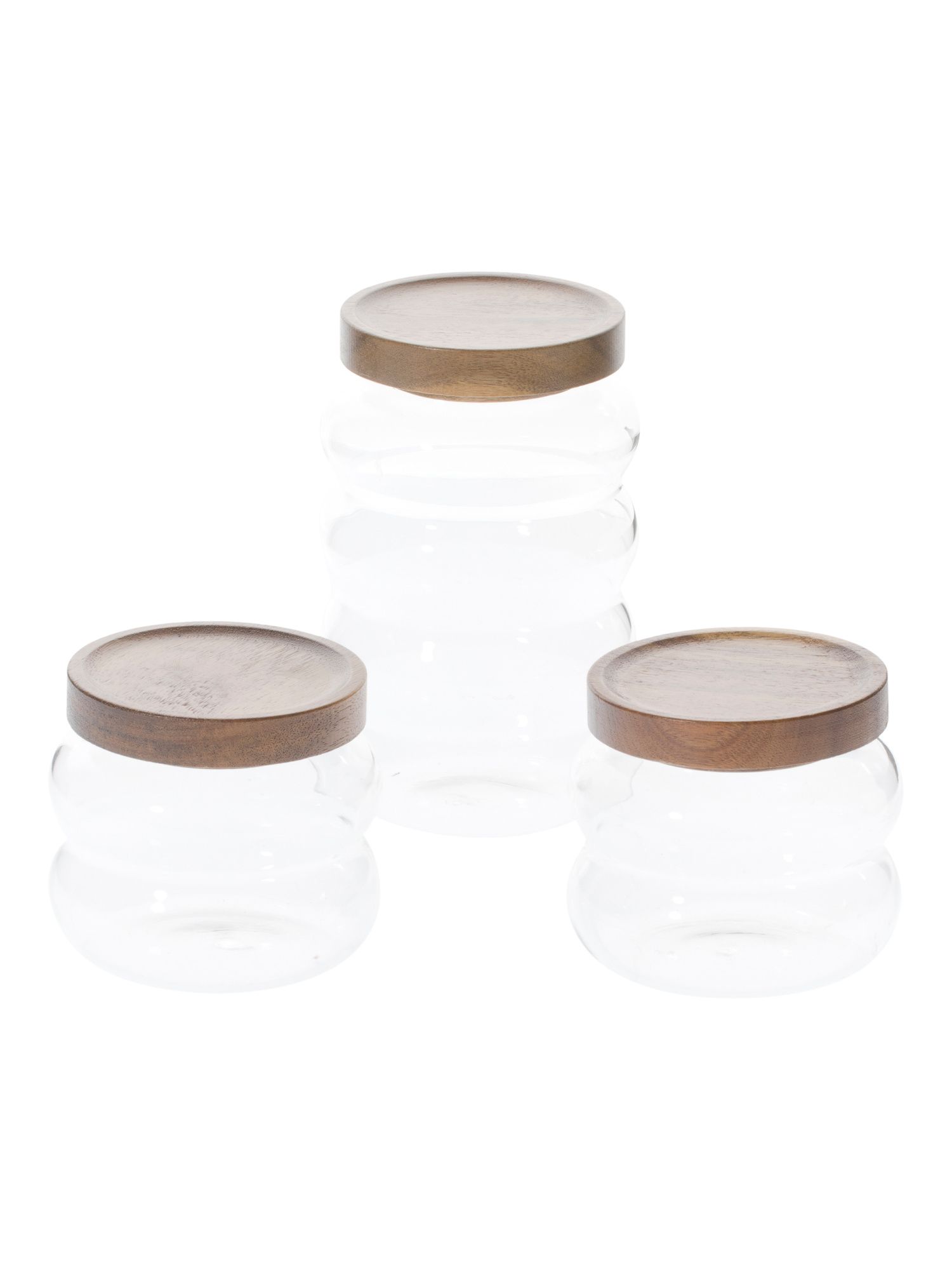3pk Glass Bubble Containers Set | Marshalls