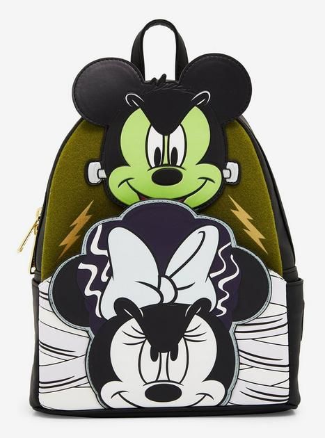 Loungefly Disney Mickey and Minnie Mouse Frankenstein Mini Backpack - BoxLunch Exclusive | BoxLunch