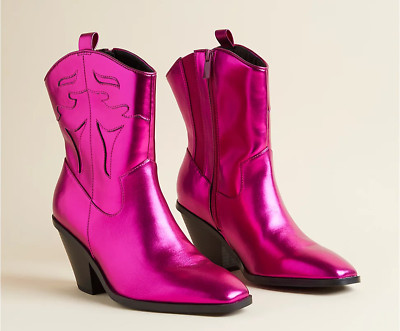 Womens Torrid WESTERN PULL-ON BOOTIE PINK  Size 8.5 (WW - WIDE WIDTH) NIB | eBay US