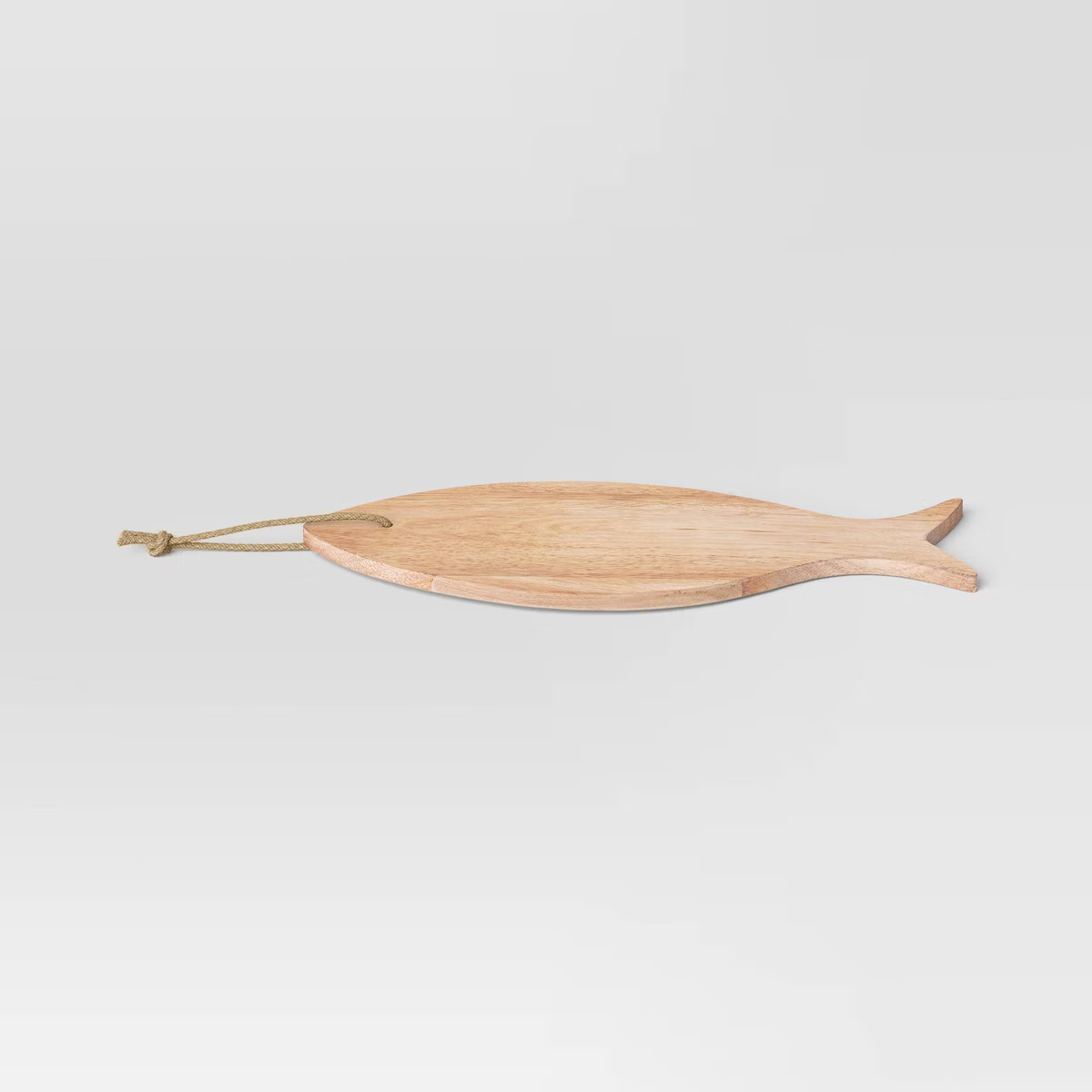 Coastal 6.5" Wooden Fish Shape Serving Board with Rope - Threshold™ | Target