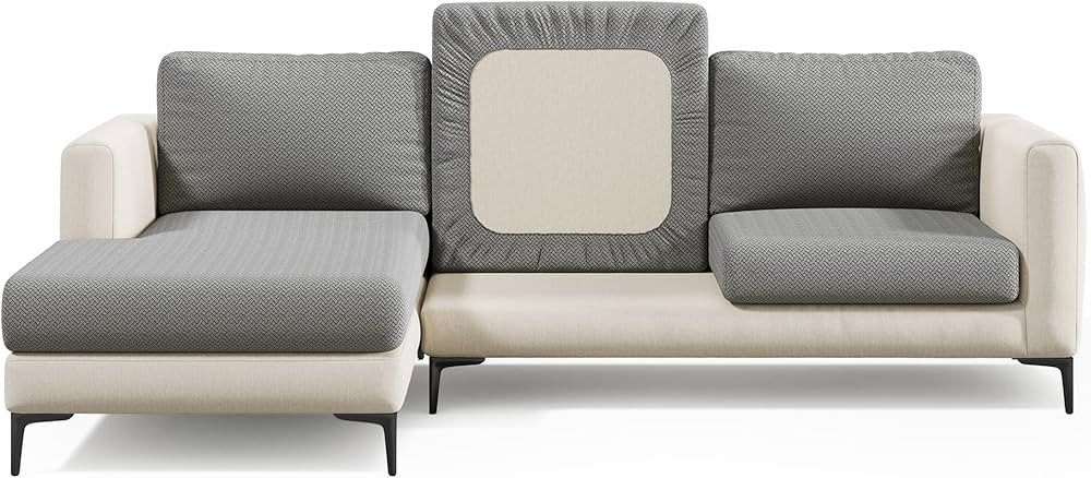 Nolan Interior Magic Sofa Cover - Classic Jacquard Sofa Seat Couch Cover - Medium, Charcoal Grey ... | Amazon (US)