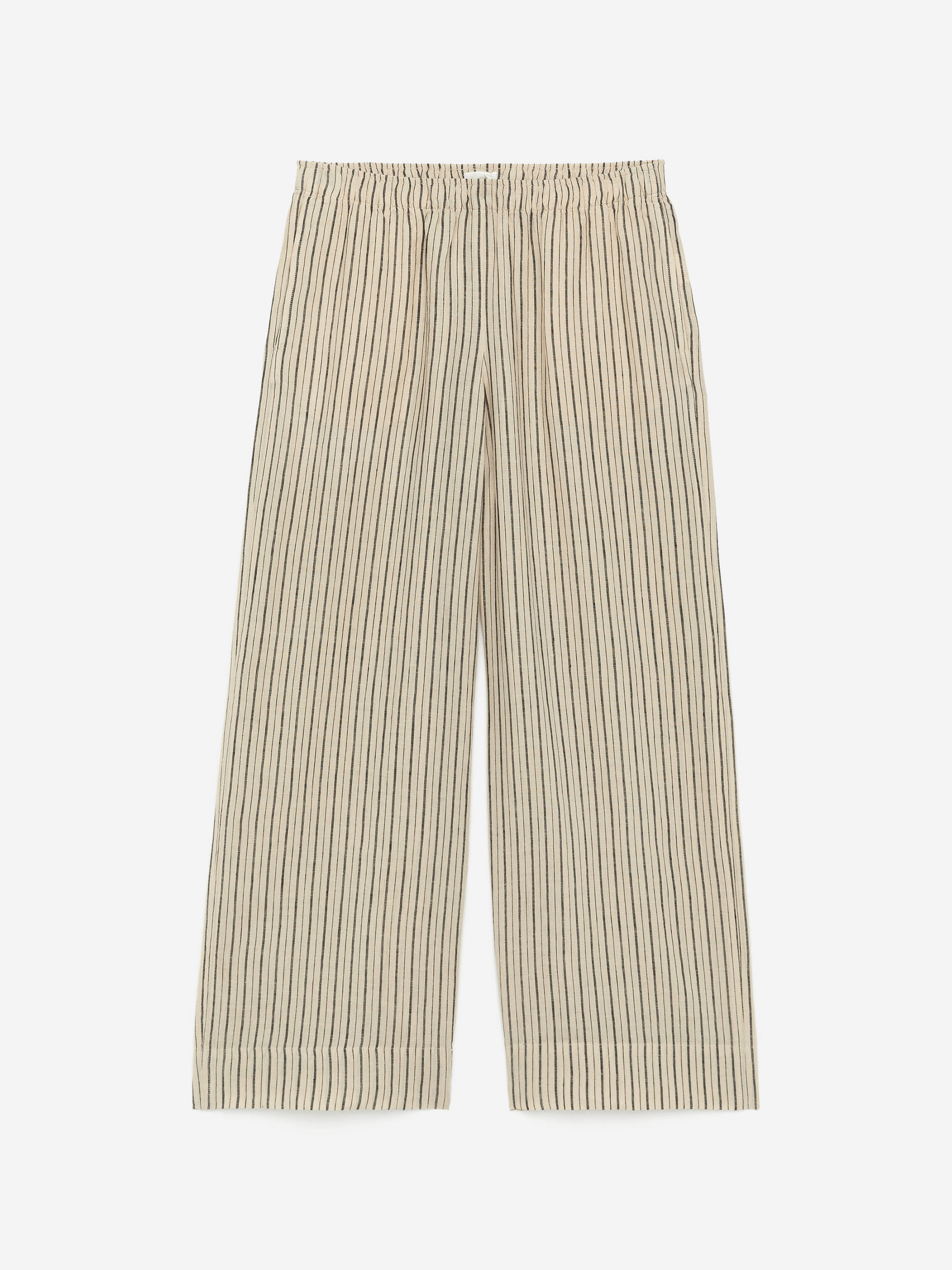 Linen Trousers – Beige/Black – Women – ARKET GB | Arket UK