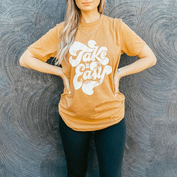 Take it Easy Tee - Toast | Mountain Moverz