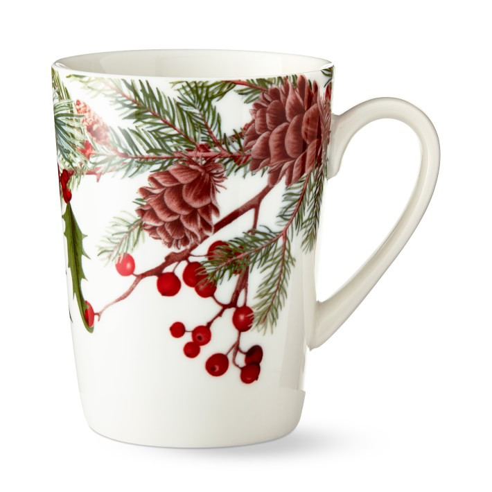 Woodland Berry Pinecone Mugs | Williams-Sonoma