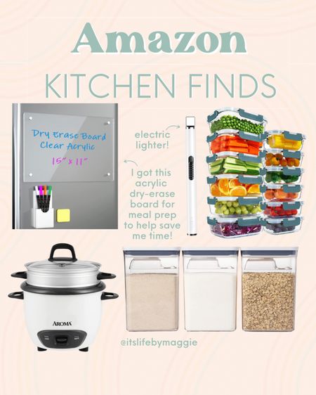 Amazon kitchen finds for organization & meal prep!

#acrylicdryeraseboard #mealprep #foodcontainers #mealcontainers #organizationcontainers #kitchenorganization #ricecooker #electriclighter #amazonfinds

#LTKhome #LTKFind #LTKunder100