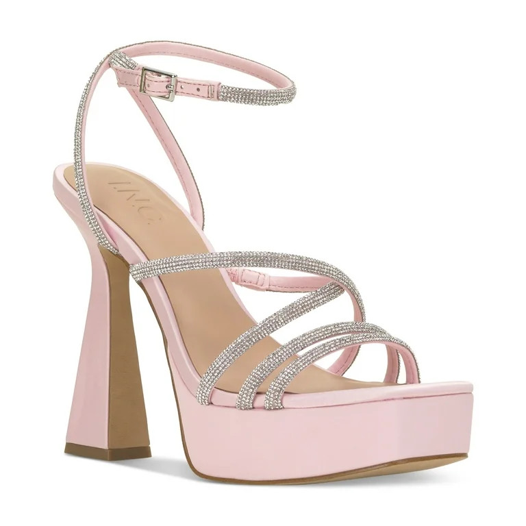 I.N.C. International Concepts Womens Ritika Embellished Ank Light Pink Satin 8.5M - Walmart.com | Walmart (US)