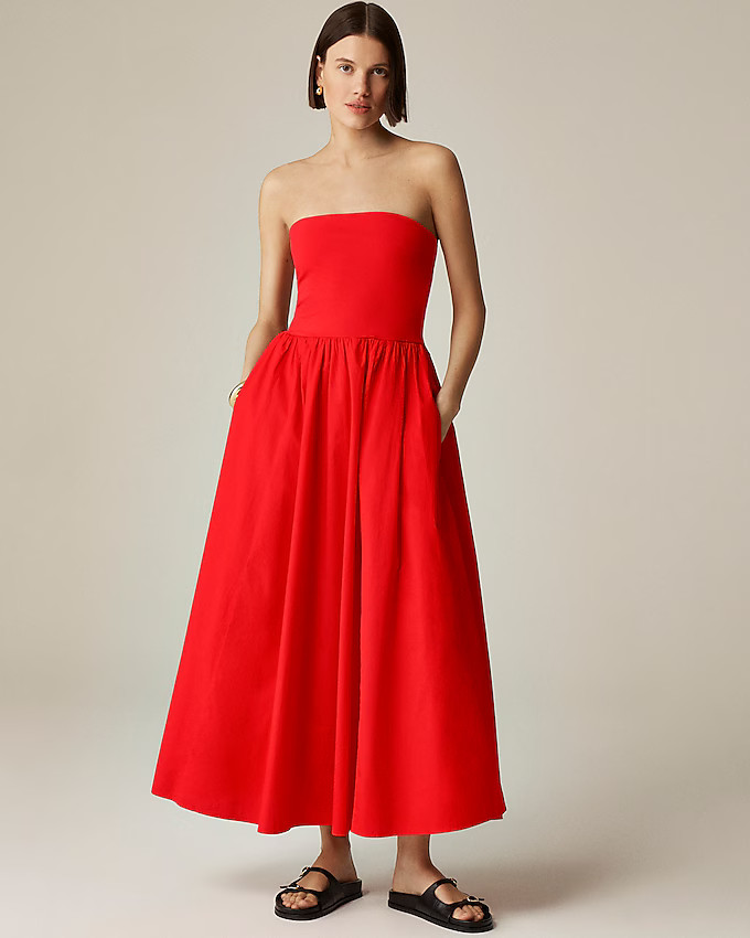 Strapless mixy dress | J. Crew US