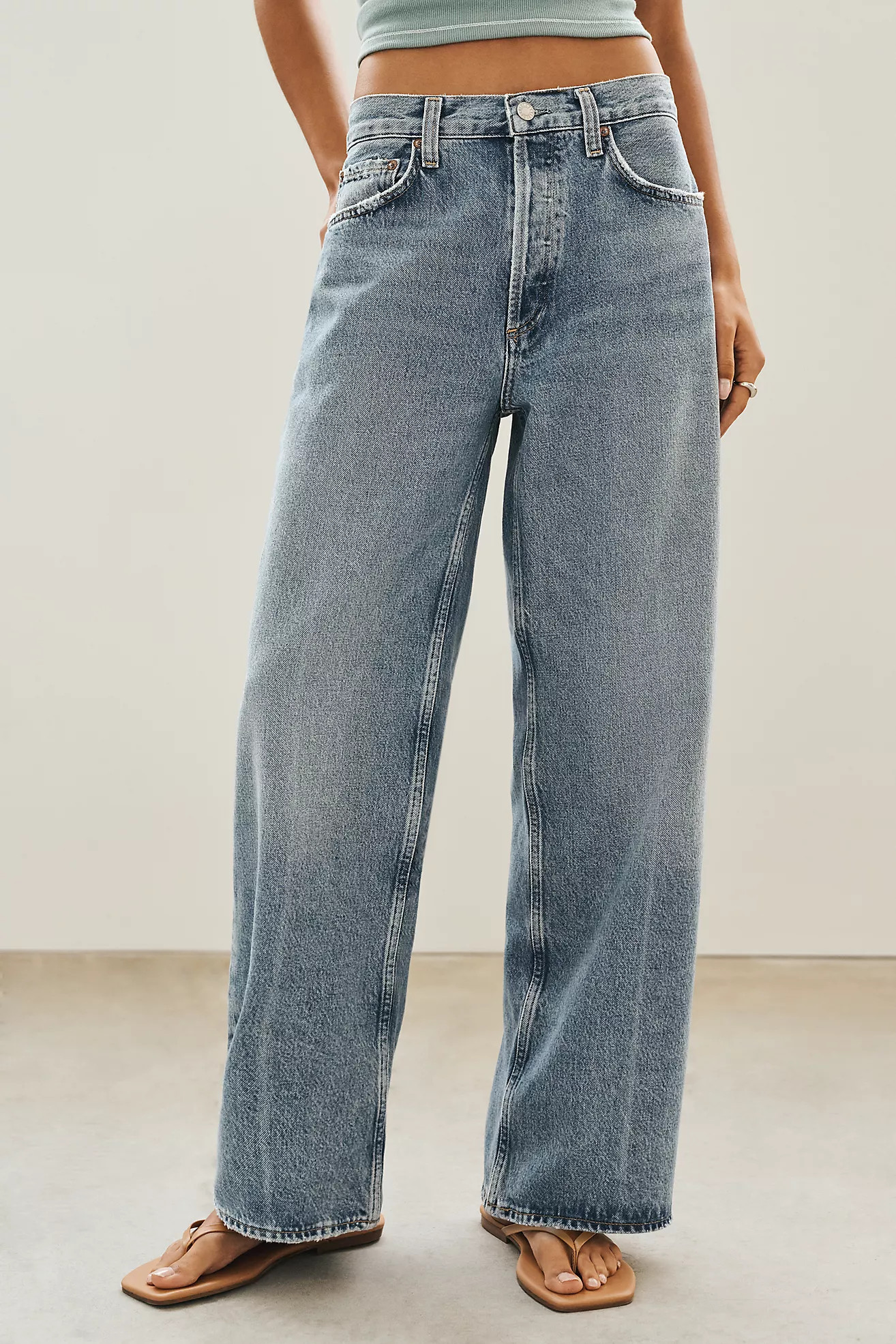 AGOLDE Arc High-Rise Tapered Jeans | Anthropologie (US)