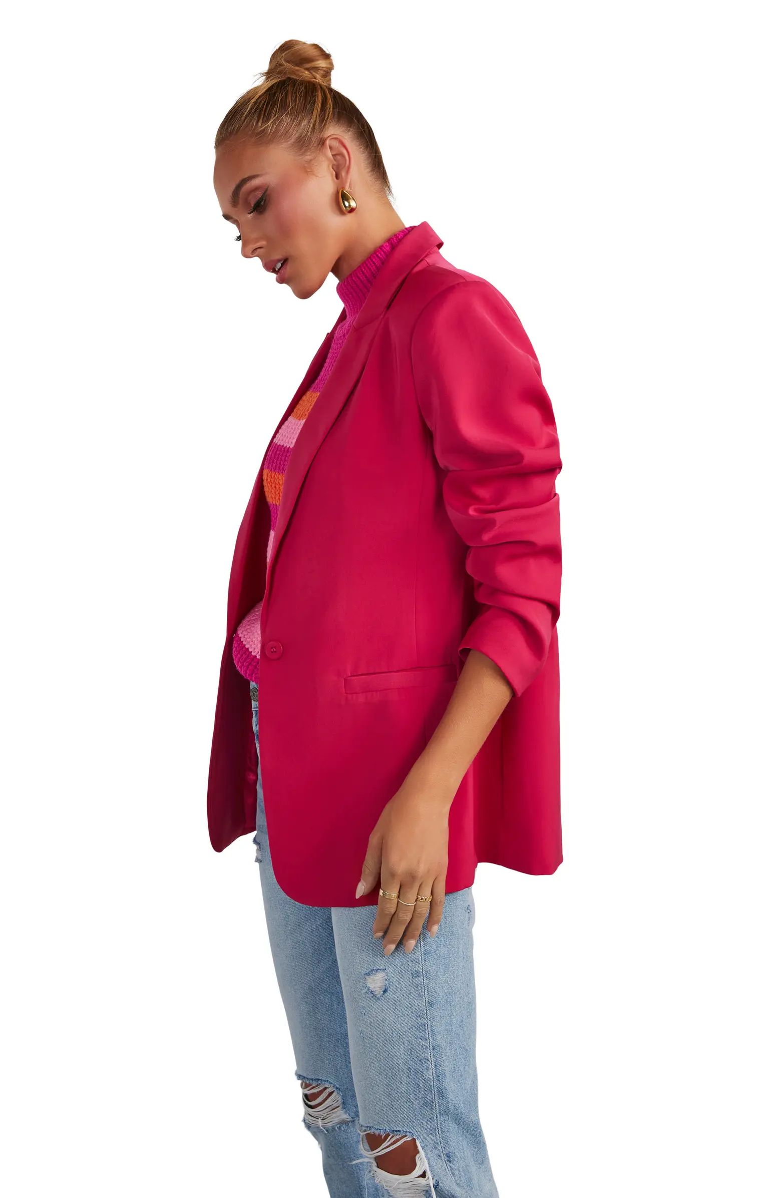 VICI Collection Standards Solid One-Button Blazer | Nordstrom | Nordstrom