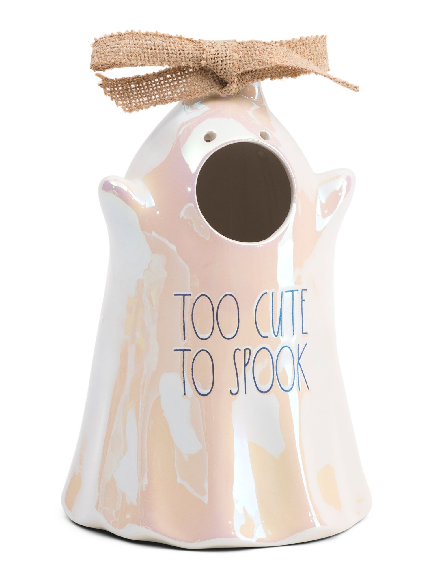 Too Cute To Spook Luster Ghost Birdhouse | TJ Maxx