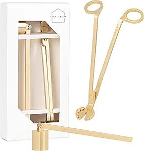 Candle Wick Trimmer and Candle Snuffer Accessory Set – Gold | Amazon (US)