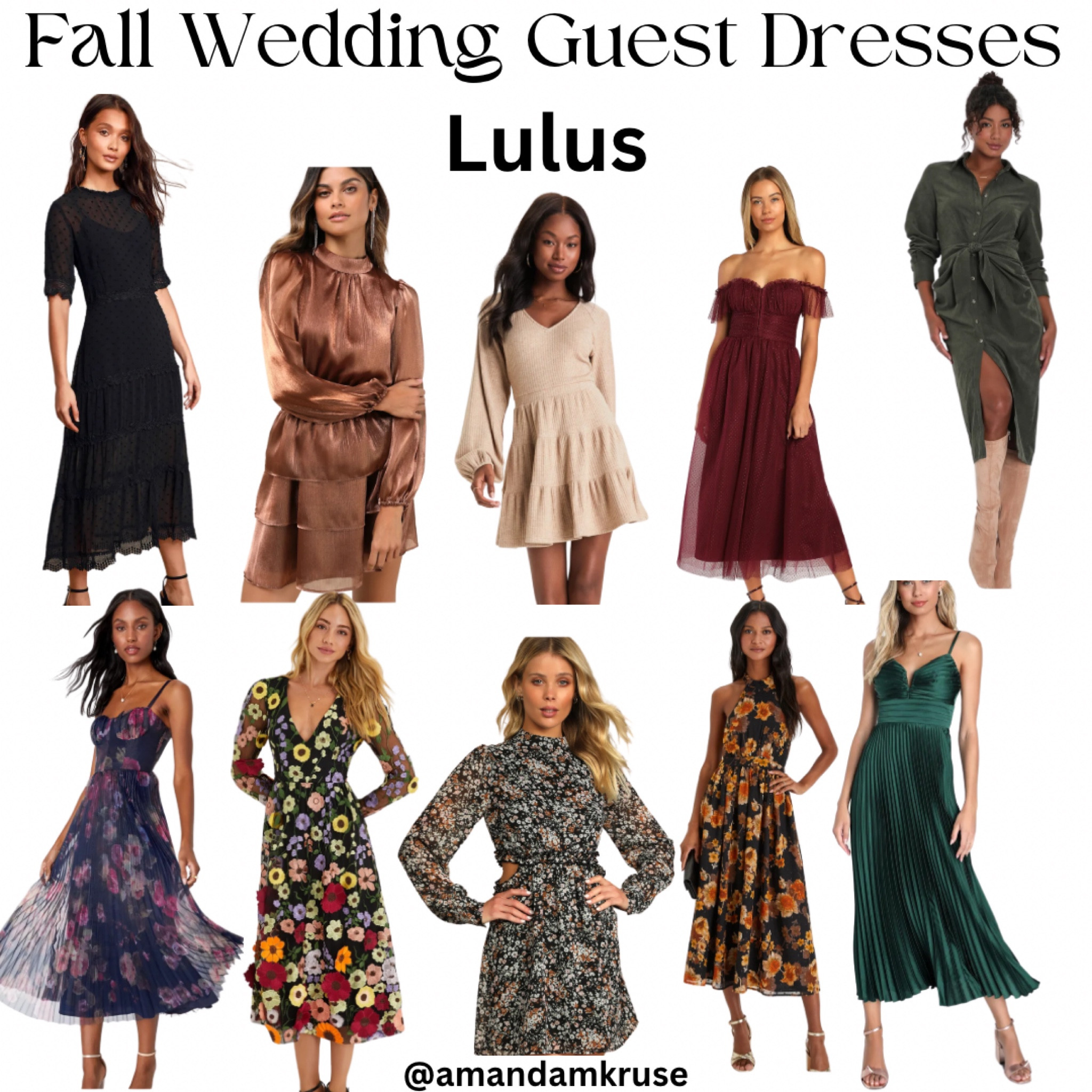 Fall wedding guest dresses 

Fall dress, metallic dress, sweater dress, tulle dress, midi dress, suede dress, embroidered dress, cutout dress 

#LTKSaleAlert #LTKFindsUnder100 #LTKSeasonal