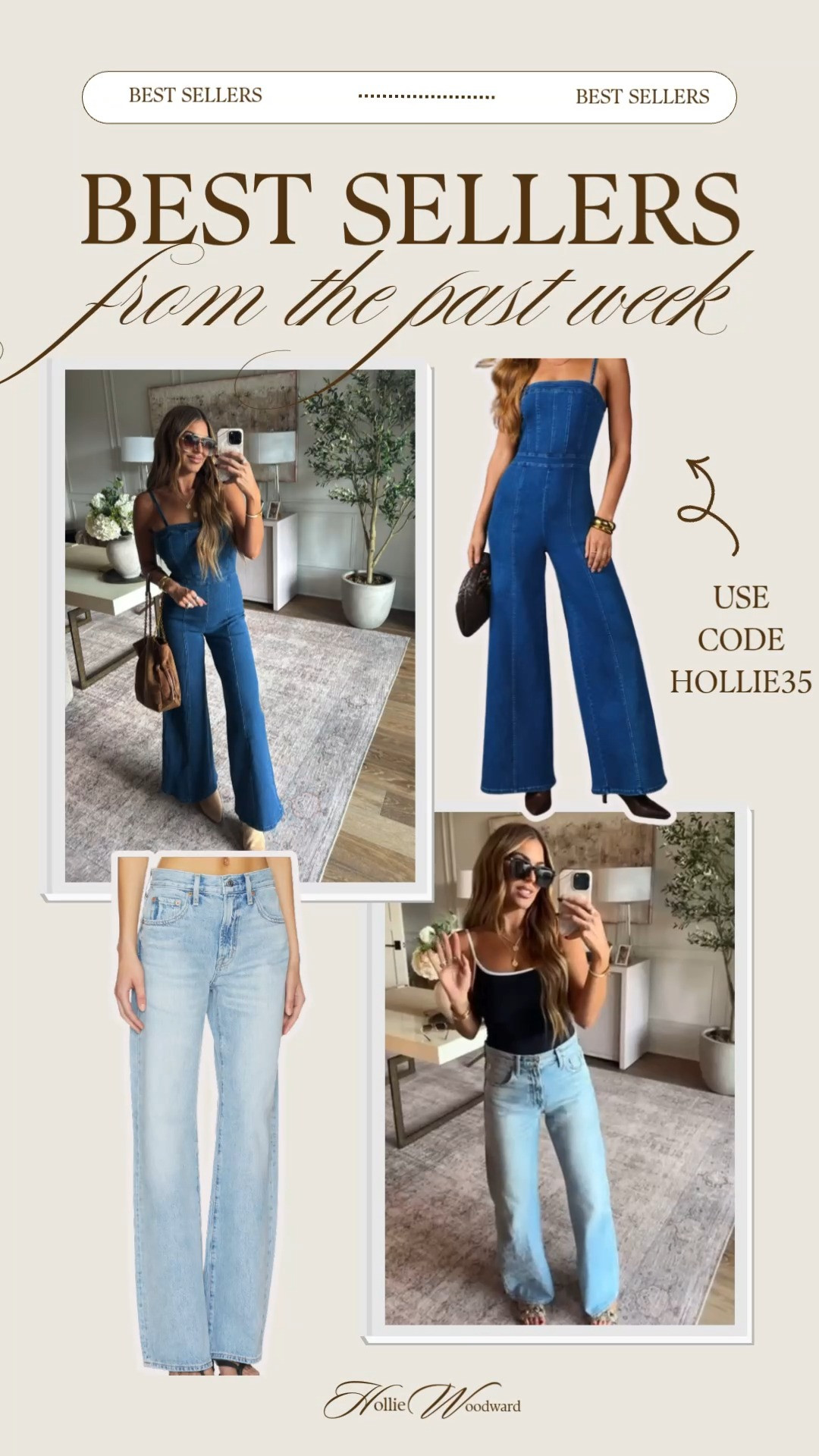 wearing a small in the jumpsuit and a 27 in the jeans! 

 