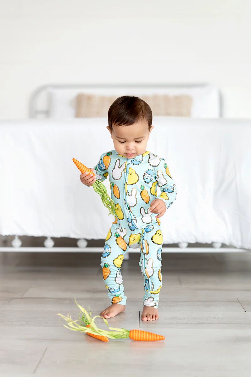 Blue Easter Romper | Little Pajama Co.
