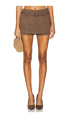 Line & Dot Belmont Skort in Brown from Revolve.com | Revolve Clothing (Global)