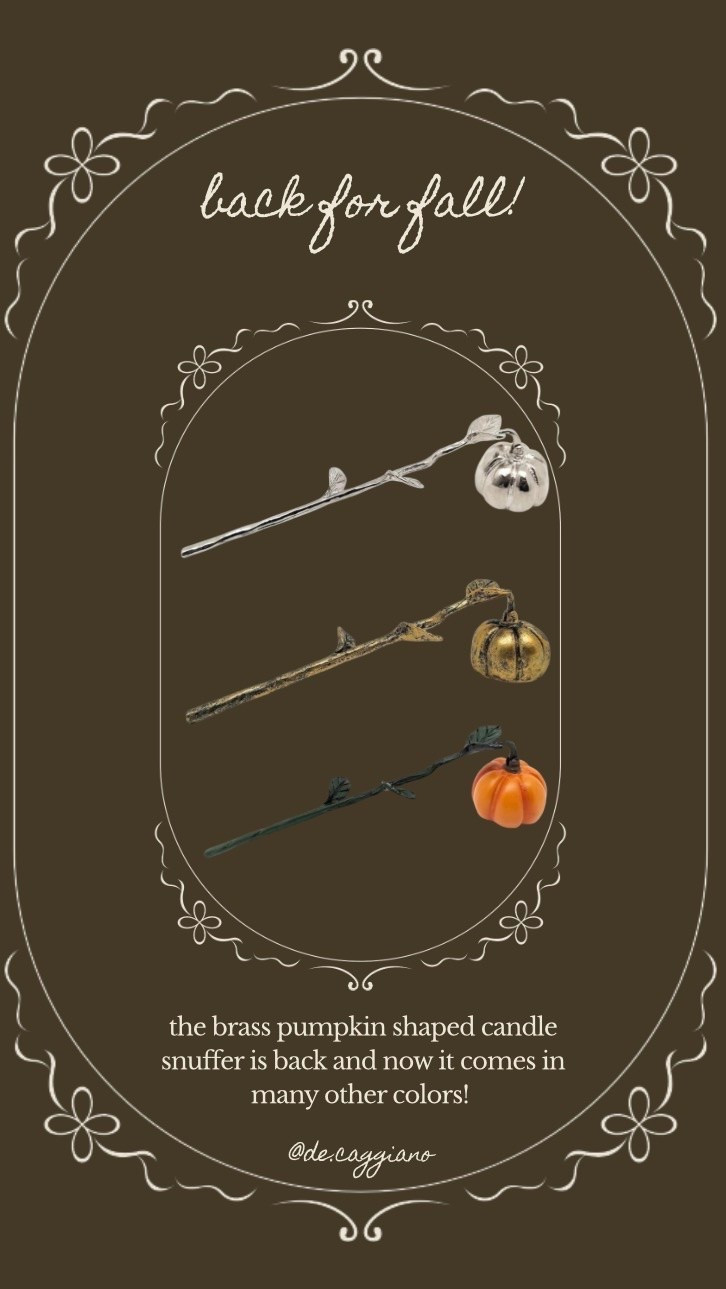 Cozy Cottage Brass Pumpkin shaped candle snuffer is back and it comes in many new colors! 🍂🧡🕯️🍁🎃✨

#LTKSeasonal #LTKHome #LTKSaleAlert