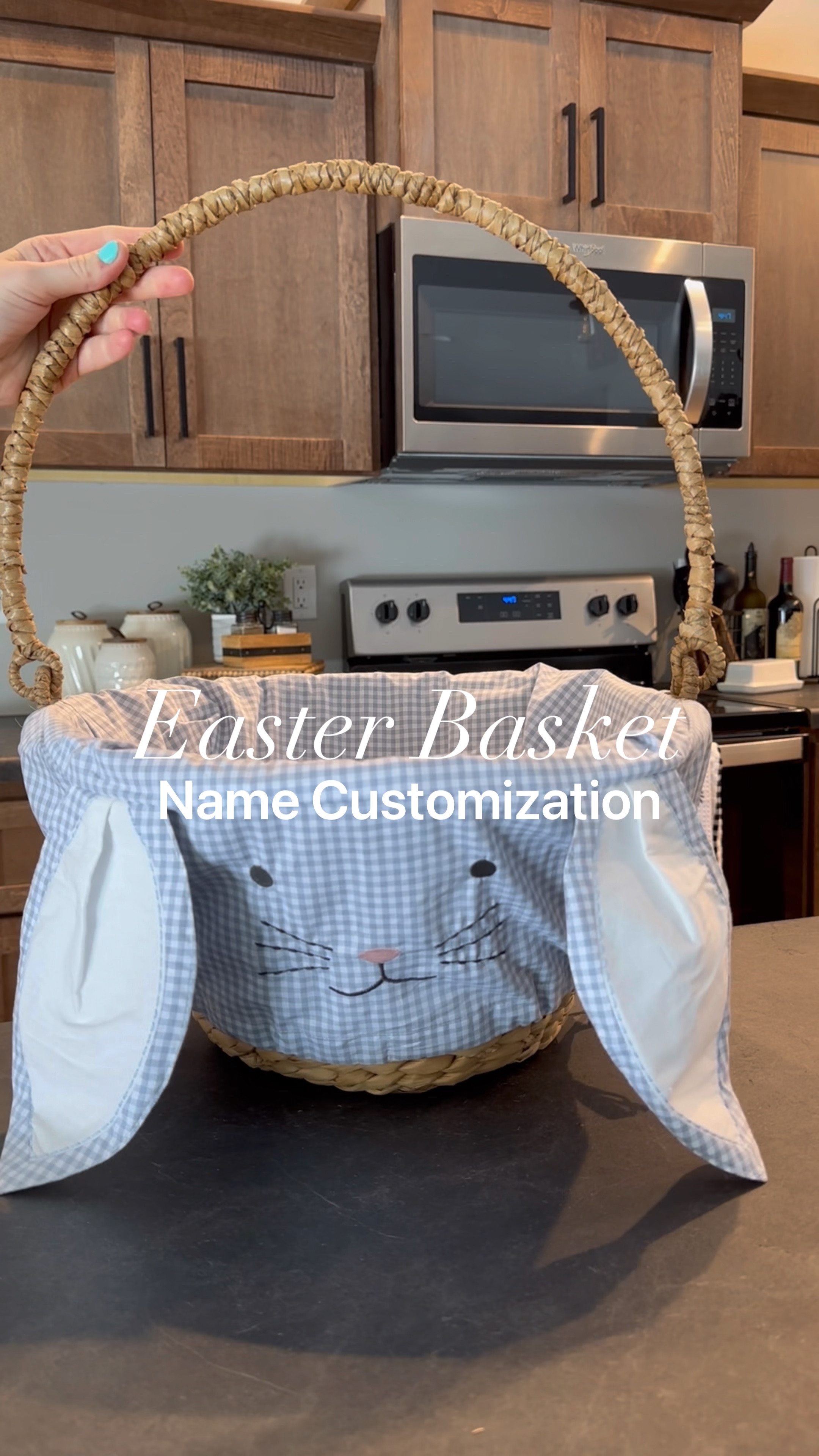 Customized little man’s name on his Easter basket!🐰🥹🥕

This is the Large Seagrass basket with the large blue bunny insert!

#LTKSeasonal #LTKkids #LTKfamily