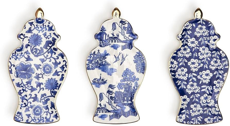 Two's Company Ginger Jar Trinket Traya/3 Designs | Amazon (US)