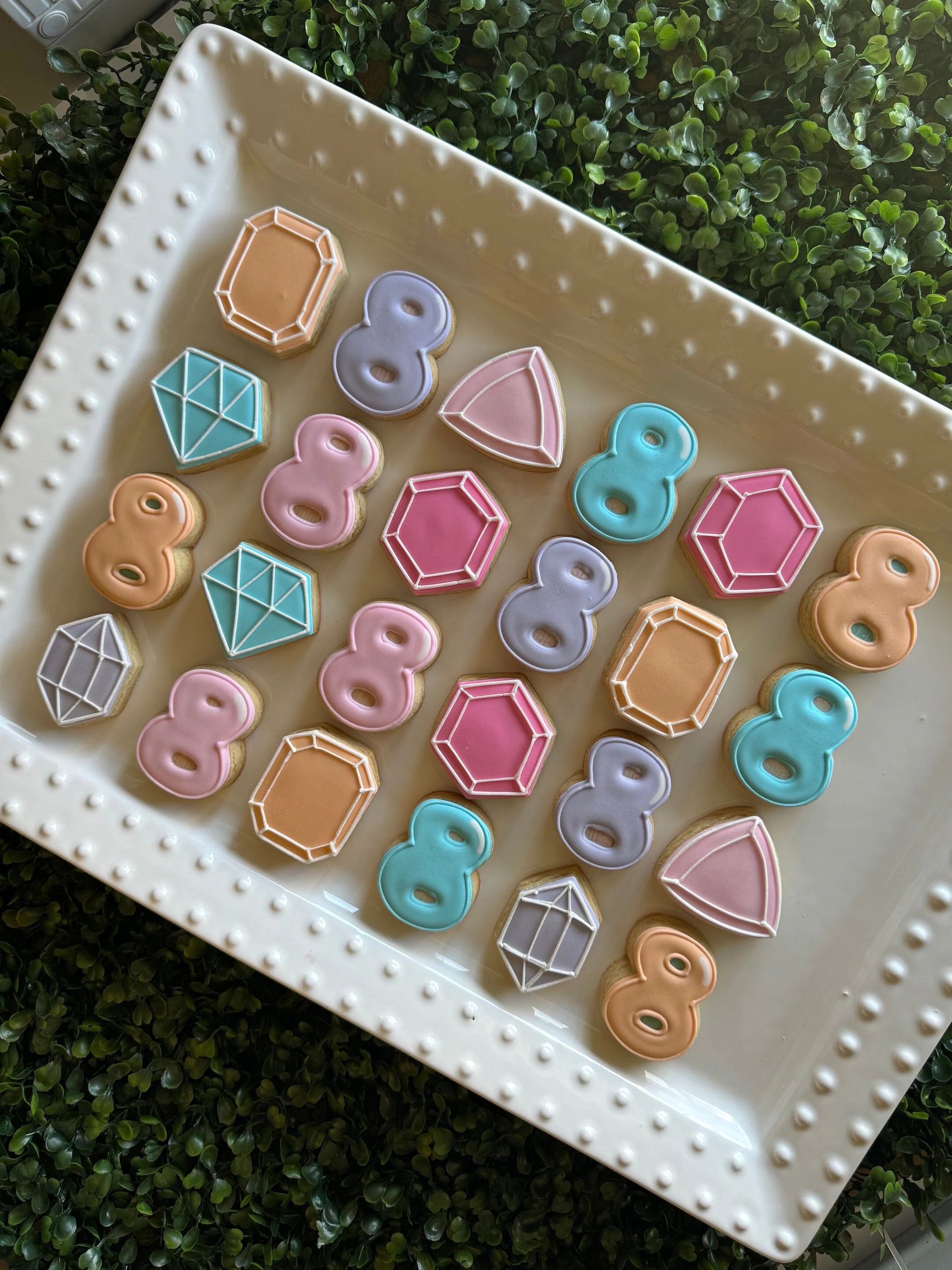 12 mini gems cookies, personalized birthday cookies | Etsy (Global)