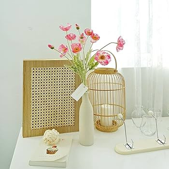 Kamang Artificial Poppy Pink Silk Flowers (3 Stems) for Home Decor, Wedding, Pink Room Decor. Fau... | Amazon (US)