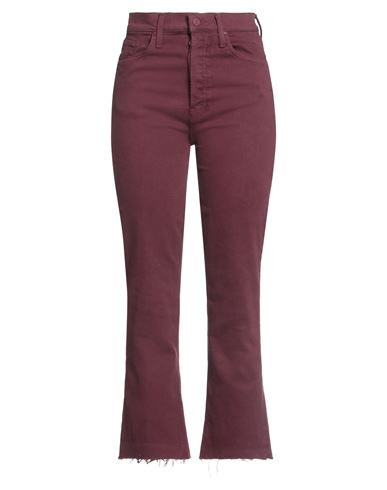 Mother Woman Jeans Burgundy Size 29 Cotton, Polyester, Elastane | YOOX (US)