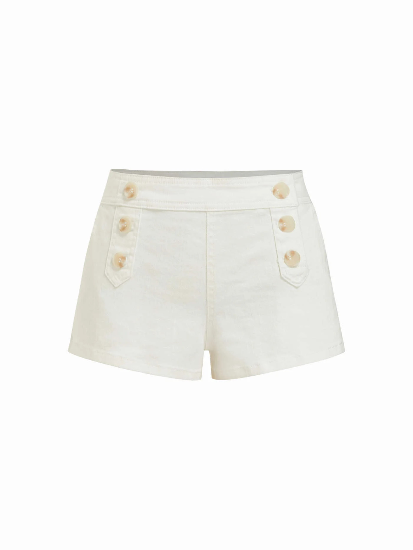 Washed Denim High Rise Shorts | Cider