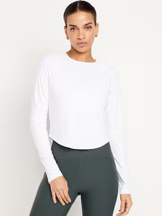 FlowForm Cropped Cutout-Back Top | Old Navy (US)